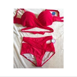 GabiFresh x Swimsuits For All Hot Pink Bikini